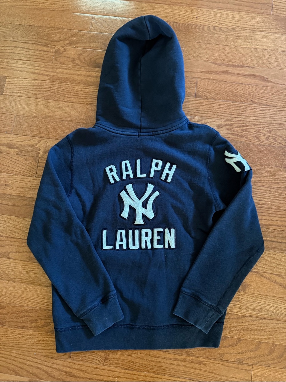 Ralph Lauren Yankees Navy Hoodie size LG Big Kids 14/16